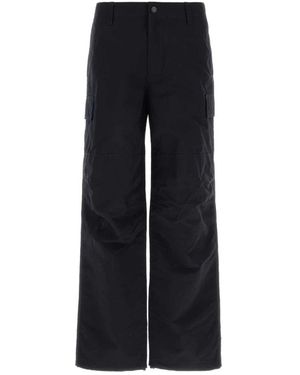 Burberry Wijde Broek - Zwart