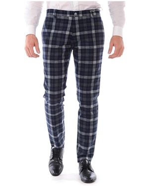 Daniele Alessandrini Slim-Fit Trousers - Blue