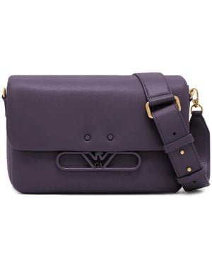 Emporio Armani Flap Schultertasche - Blau