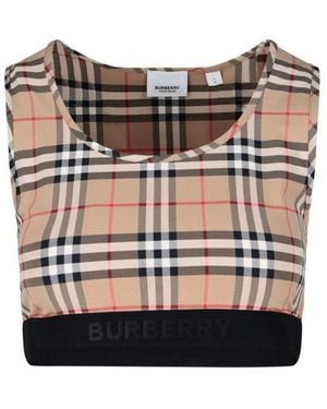 Burberry Sleeveless Tops - Natural