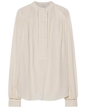 Pomandère Overhemden ,Katoen Oversized Shirt - Wit