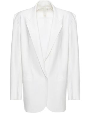 Norma Kamali Oversized Single Breasted Jacket - Wit