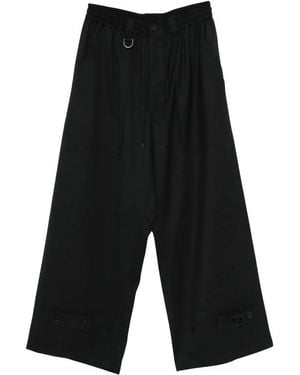 Y-3 Wide Trousers - Black
