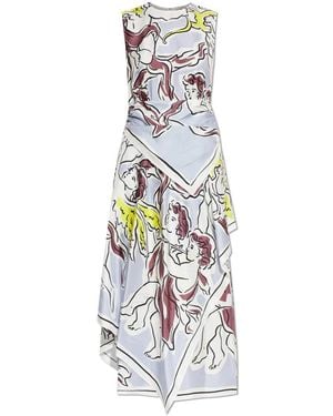 Tory Burch Midi Dresses - White