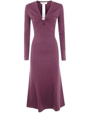 Twinset Midi Dresses - Purple