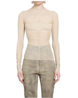 Rick Owens Temple Bandeau Top - Naturel