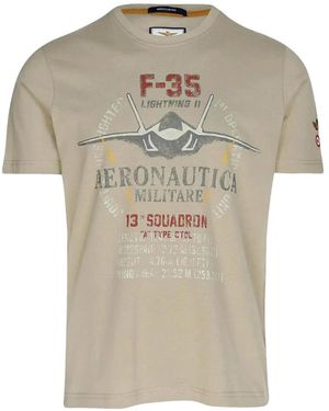 Aeronautica Militare T-Shirts - Natural