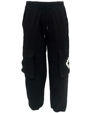 Marcelo Burlon Broeken ,Zwart ,Slim Fit Broeken