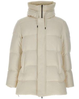 Herno Zijde En Kasjmier Donsjack - Naturel