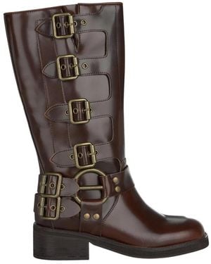 Alma En Pena. High Boots - Brown