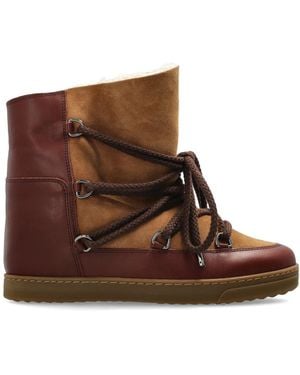 Isabel Marant Nowles Keilstiefel - Braun