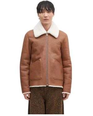Paul Smith Leather Jackets - Marrón