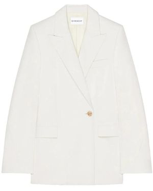 Givenchy Cocoon Double-Breasted Blazer - Wit