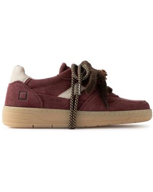 Date Schoenen ,Rood ,Suède Court 2.0 Suede - Bruin