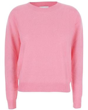SOLOCASCMIR Truien & Vesten ,Roze ,Pc 80Rosa High Neck Long Sleeve Top