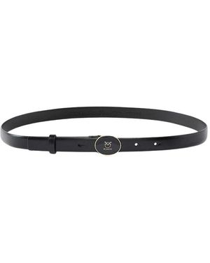 Pinko Ronde Emaille Riem - Zwart