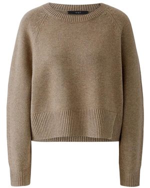 Ouí Rundhals-Strickpullover - Natur