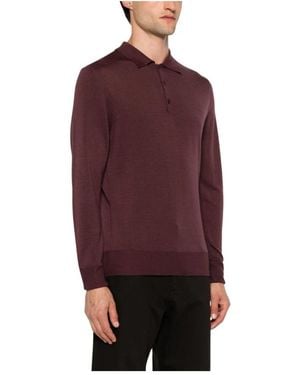 Canali Polo Shirts - Rojo