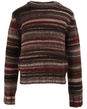 Kangra Round-Neck Knitwear - Marrón
