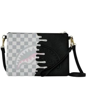 Sprayground Check Side Drip Crossover Clutch - Schwarz