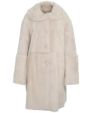 1972 DESA Single-Breasted Coats - Natural