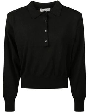 Frankie Shop Polo Shirts - Black