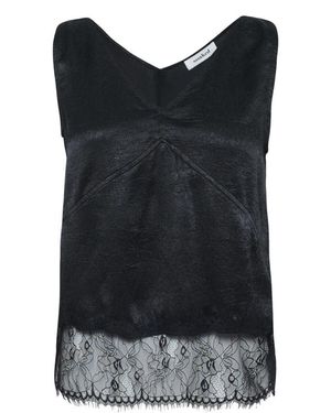 Soaked In Luxury Sleeveless Tops - Nero