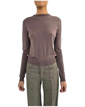 Rick Owens Round-Neck Knitwear - Marron