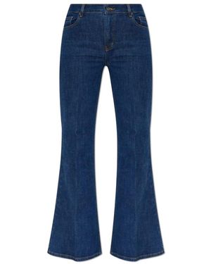 Self-Portrait Flared Jeans - Blue