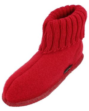 Haflinger Hüttenschuh Karl - Rot