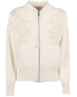 Ermanno Scervino Hoodies & Sweatvesten ,Maglia C/Cappuccio - Naturel