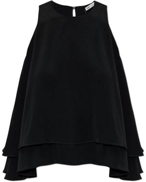 Ami Paris Sleeveless Tops - Black