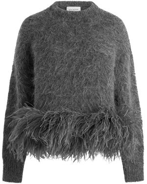 16Arlington Dovico Pullover Mit Federn - Grau