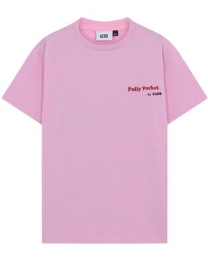 Gcds Tops ,Roze ,Katoen Oversized T-Shirt - Paars
