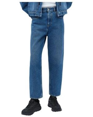 Moncler Klassische cropped jeans - Blau