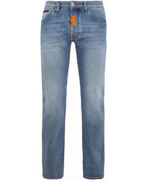 Philipp Plein Slim-Fit Jeans - Azul