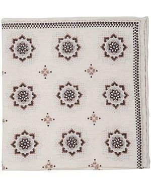 Eleventy Wolle Baumwolle Gemusterte Clutch - Natur