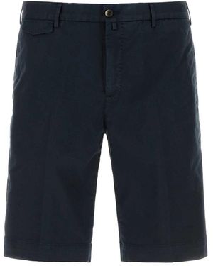 PT Torino Korte Broeken ,Blauw ,Katoen Stretch Katoen Bermuda Shorts