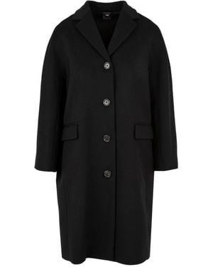 Aspesi Single-Breasted Coats - Negro