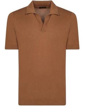 Dell'Oglio Polo Shirts - Brown