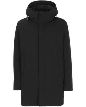 Peuterey Lange Daunenjacke - Schwarz