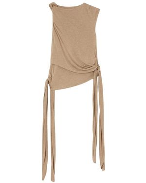 Ganni Tops ,Gebreide Top - Naturel