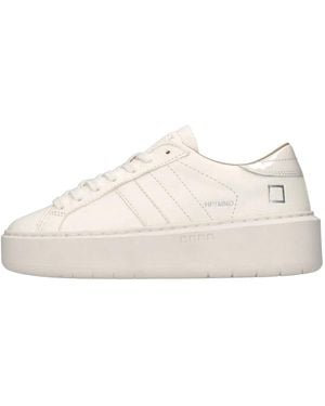 Date Schoenen ,Wit ,Leer Sneakers