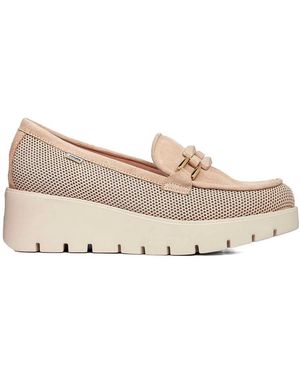 Callaghan Schoenen ,Roze ,Ademende Mocassin Met Xl Extralight Technologie - Naturel
