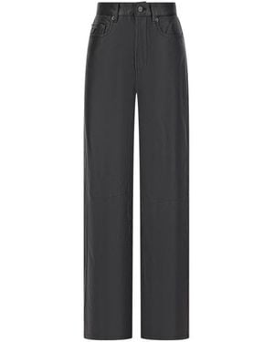 Lois Straight Trousers - Nero