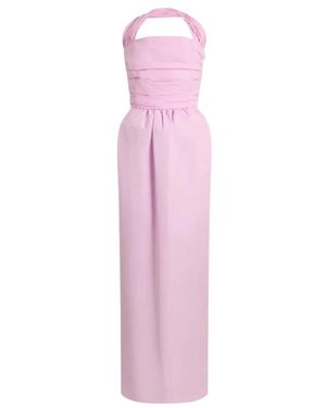 Patou Kleedjes ,Roze ,Halterneck Lange Jurk