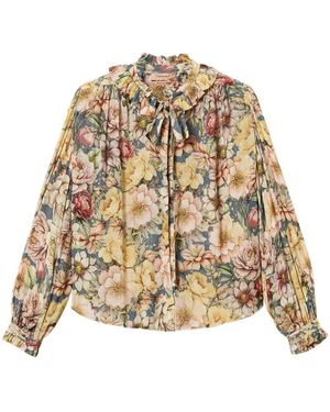 Twinset Overhemden ,Veelkleurig ,Blouse - Naturel