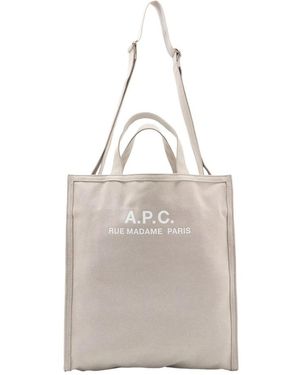 A.P.C. Recuperation Shopper Tote - Grijs