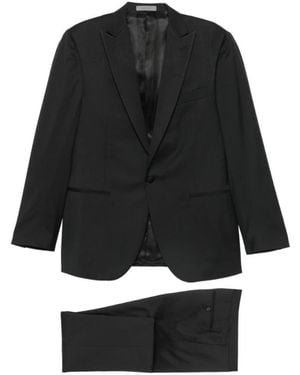 Corneliani Single Breasted Suits - Nero