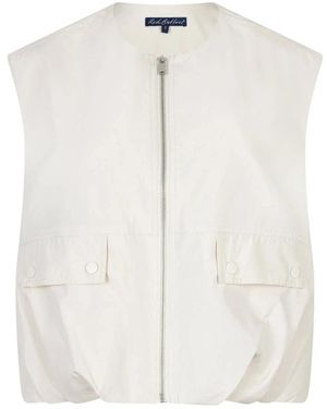 Red Button Ivy Sleeveless Gathering - Wit